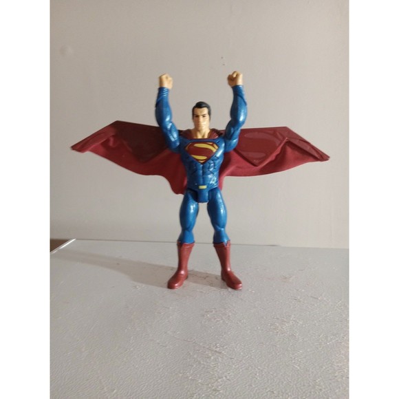 Vintage Superman Action Figure Arms And Wings Expand &Light Up Chest 12" Tall - Picture 4 of 4